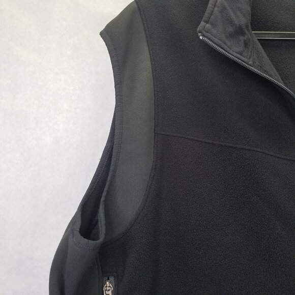 REI Polartec Vest Men's XXL Full Zip Fleece Outdoor Black Pockets Stretch Sides - Picture 5 of 16